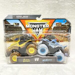 NEW Monster Jam Earth Shaker & Megalodon Monster Truck New In Package 1/64 Scale
